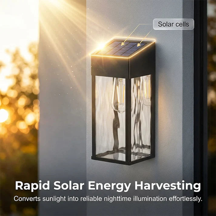 Modern Solar-Powered LED Wall Light