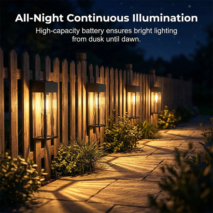 Modern Solar-Powered LED Wall Light