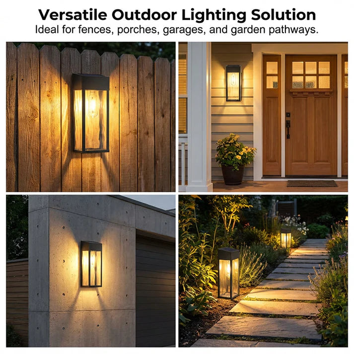 Modern Solar-Powered LED Wall Light
