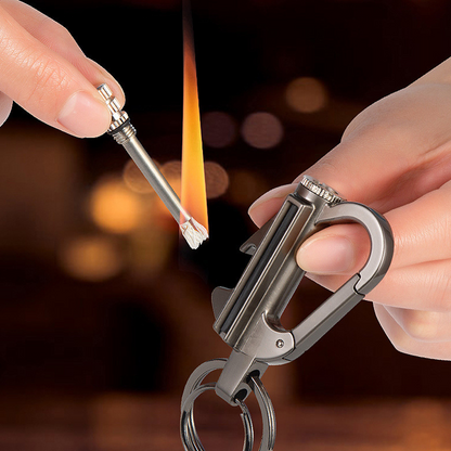 Multifunctional Permanent Match Keychain 🌨️Waterproof & Windproof Ignition – Survival Tool for Camping & Emergency 🏕️