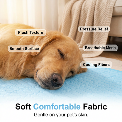 Summer Pet Cooling Mat Breathable Ice Silk Bed