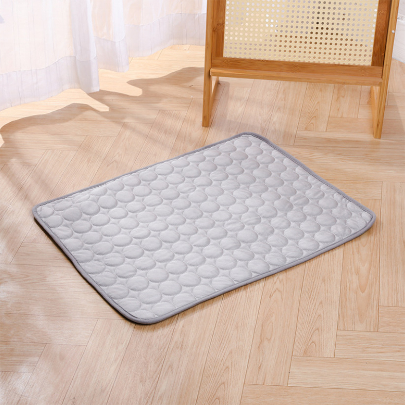 Summer Pet Cooling Mat Breathable Ice Silk Bed