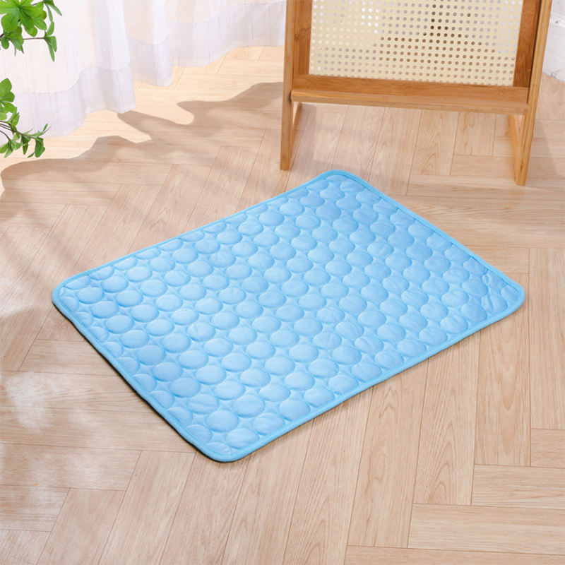 Summer Pet Cooling Mat Breathable Ice Silk Bed