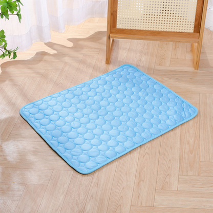 Summer Pet Cooling Mat Breathable Ice Silk Bed