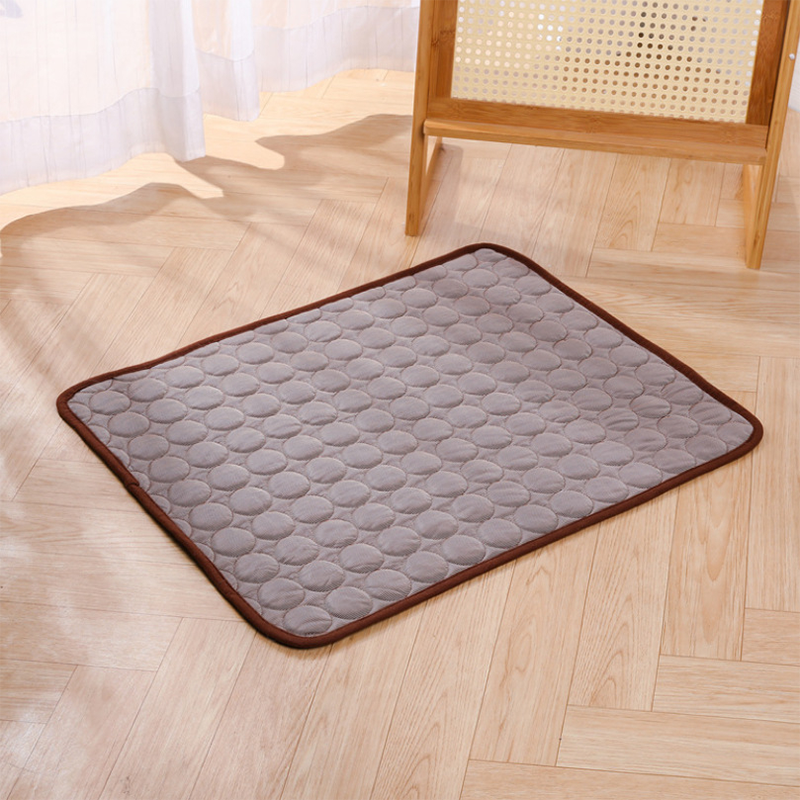 Summer Pet Cooling Mat Breathable Ice Silk Bed
