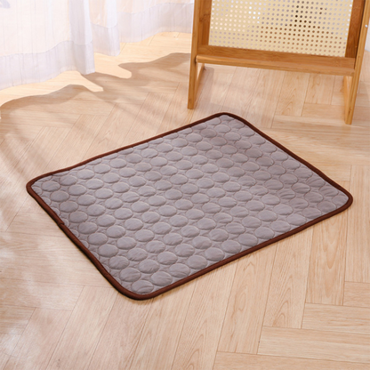 Summer Pet Cooling Mat Breathable Ice Silk Bed